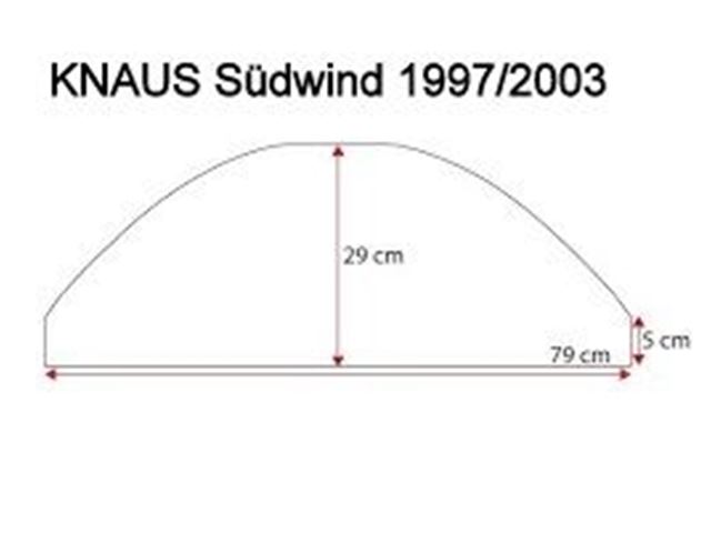 Hjulafdækning Enk. KNAUS Südwind 1997 / 2003.
