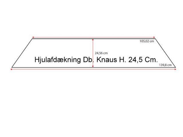 Hjulafdækning Db. Knaus H. 24,5 Cm.