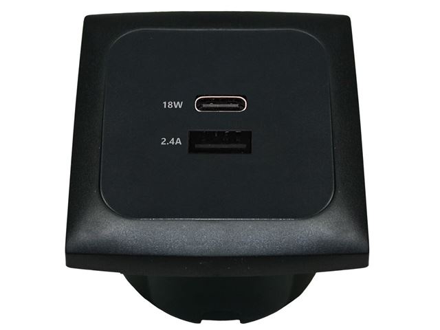 12 V. Stikdåse USB "C-Line"