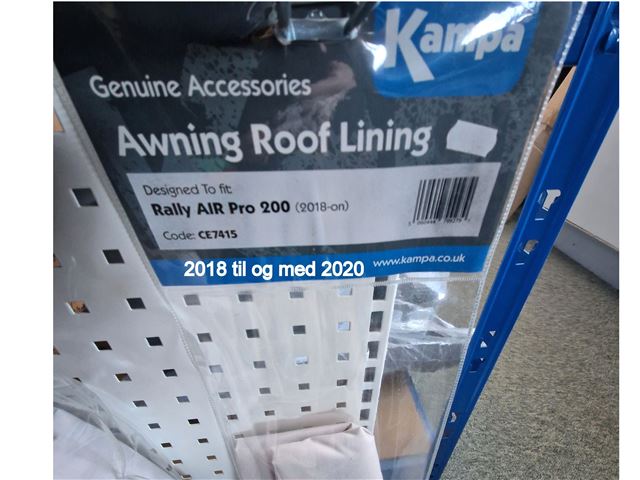 Kampa Termoloft Rally Air Pro 200 År. 2018 / 2020. 