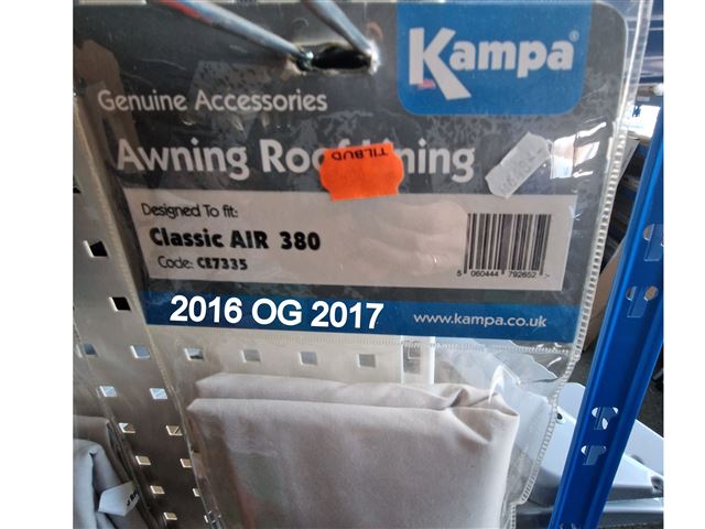 Kampa Termoloft Classic Air 380 År. 2016 / 2017.