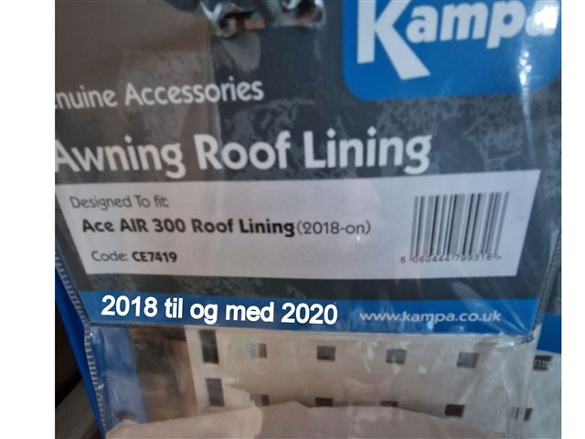 Kampa Termoloft Ace Air 300 År. 2018 / 2020.