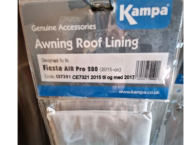 Kampa Termoloft Fiesta Air Pro 280 År. 2015 / 2017.