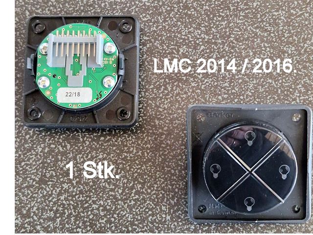  4 Fase Afbryder Sort Blank LMC 2014/2016. 1 Stk.