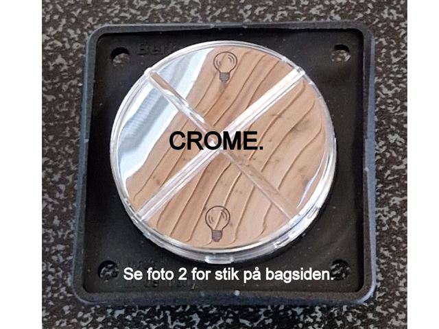  2 Klik Afbryder CROME LMC 2019/2013. 1 Stk.