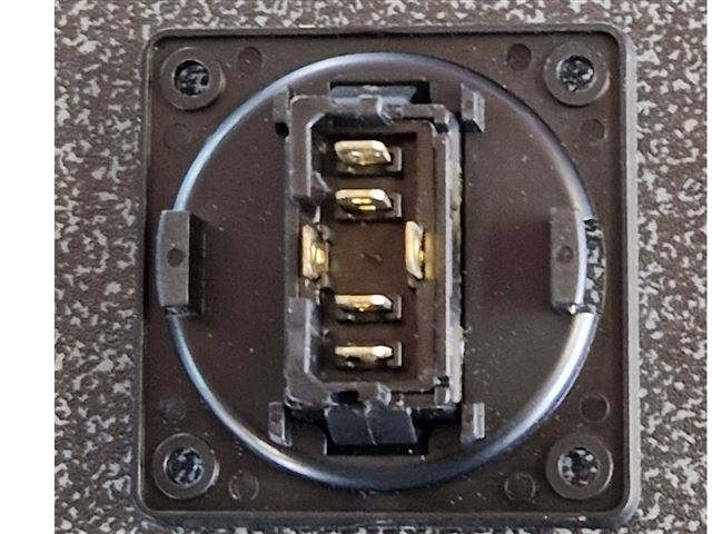  2 Klik Afbryder CROME Knaus Grp. 1 Stk.