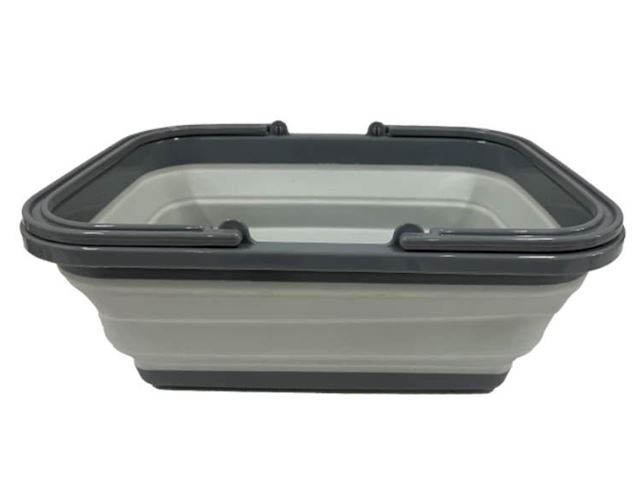 Foldbar firkantet vaskebalje Large 16 Ltr. 