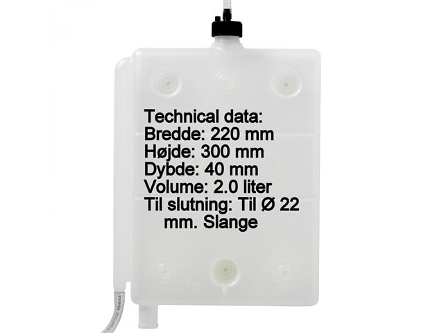 Alde ekspansions beholder til lige væg mont. 3020/3030.