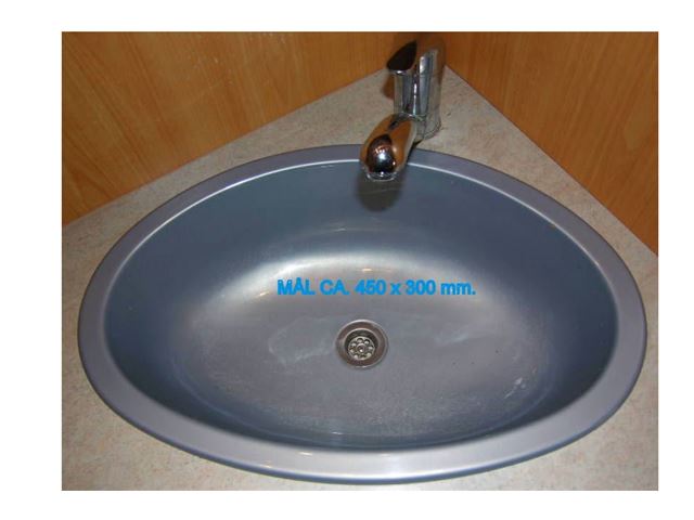 Håndvask LMC 2003/2009. Grå Mål. 30x45 Cm. 