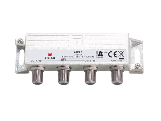 Fordeler Triax 3-Way. Connector Type F-Hun 1 Stk. 