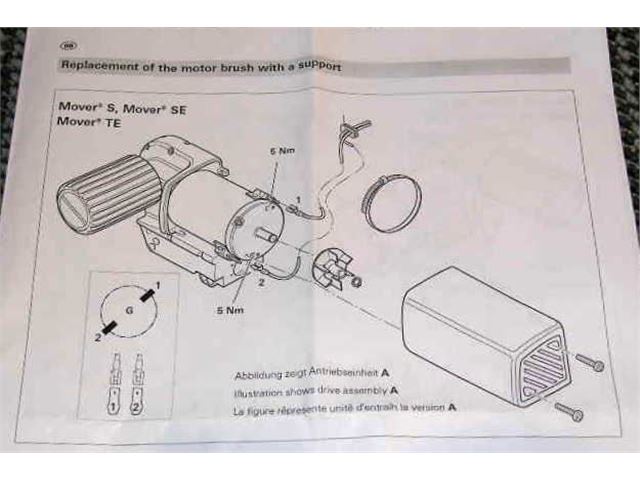 Mover motor kul EM203/303. 1 Sæt = 1 Motor. 