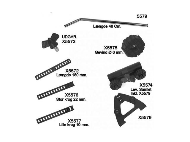 Spejlhoved plan glas til Ø 16 mm. Spejl arm. 