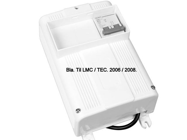 Sikringsdåse 230 V. 2 Polet Automt sikring. Bla. Til