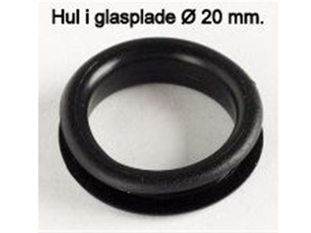 SMEV O-ring til glasplade på kogebord/Vask. Ø 20 mm.