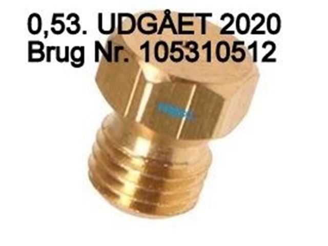 SMEV / CRAMER Dyse 0,5 mm. Til kogebord. Lille brænder 