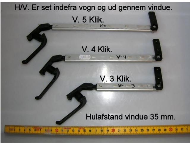 Vindues udskyder Adria 140 mm. V. 3 Klik.