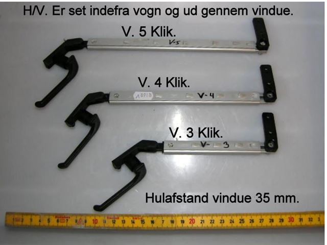 Vindues udskyder Adria 230 mm. V. 4 Klik.