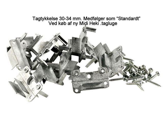 Midi Heki montage sæt tagtykkelse 30-34 mm. 
