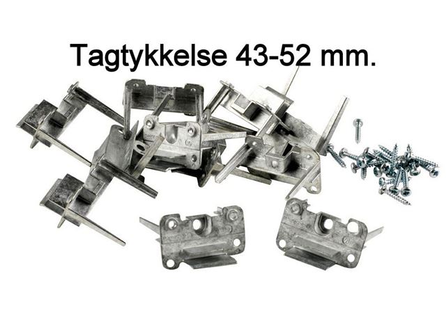Midi Heki montage sæt tagtykkelse 43-52 mm. 