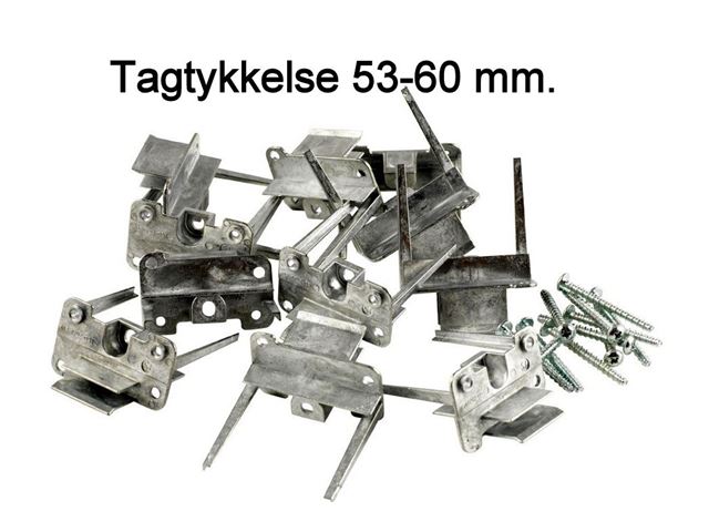 Midi Heki montage sæt tagtykkelse 53-60 mm.  
