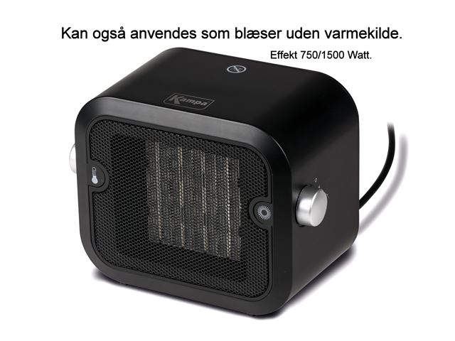 El. Varmer "KAMPA CUBOID" 220 V. Med blæser 