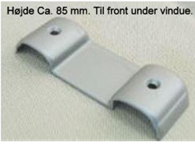 Ende stykke Kabe Lysegrå PVC. 1 Stk. H/V.