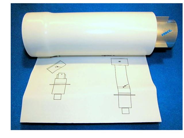 Alde tag skorstens forlænger rør. L. 20 Cm. 