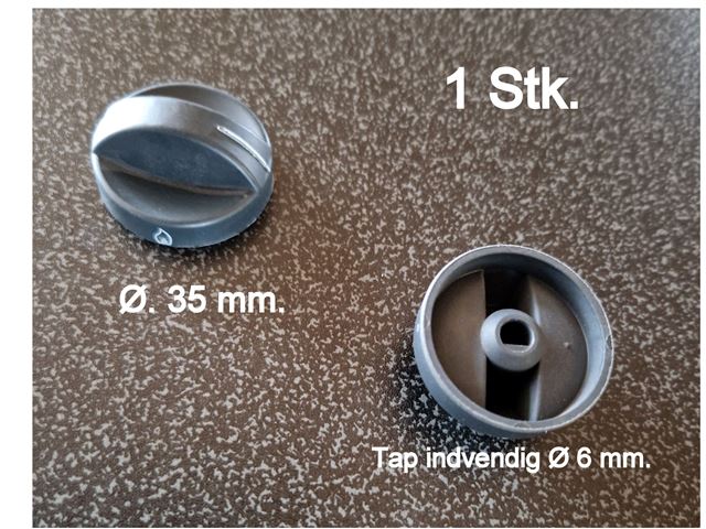 CRAMER Reguleringsknap Ø 35 mm. Tap indvendig Ø 6 mm.