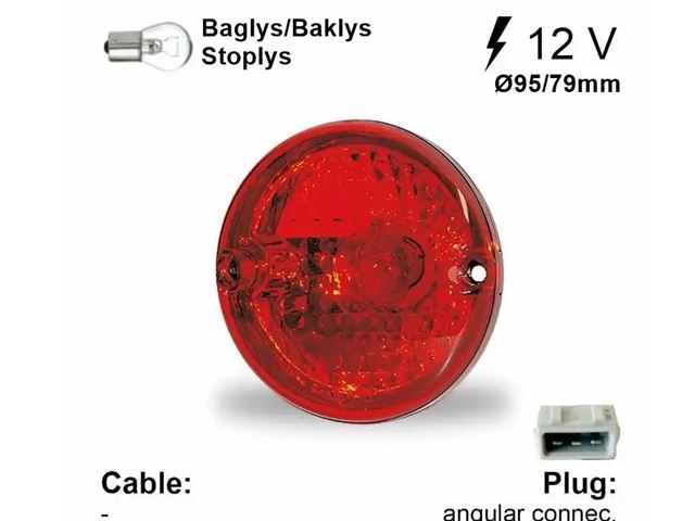 Baglygte/Stoplygte Jokon Ø 95 mm. Bla. CabbyDethleffs og 