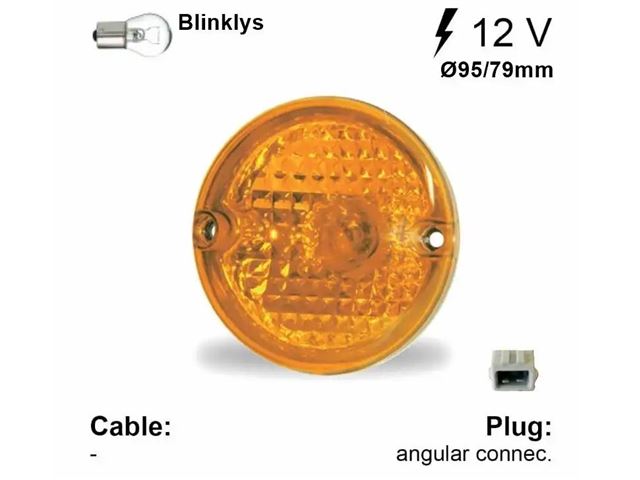 Blinklygte Jokon Ø 95 mm. Bla. Til Cabby og Dethleffs.