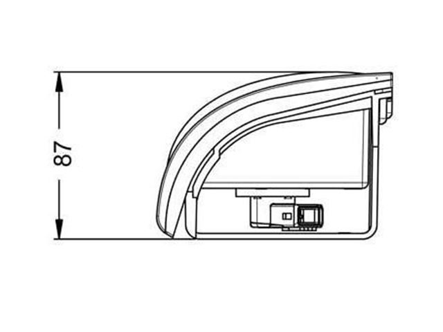 Tåge baglygte Jokon H. & V. Mål 100x123 mm. 