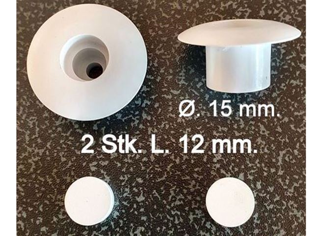 Blænd propper til Hobby baghjørner signal hvid. 2 Stk. 