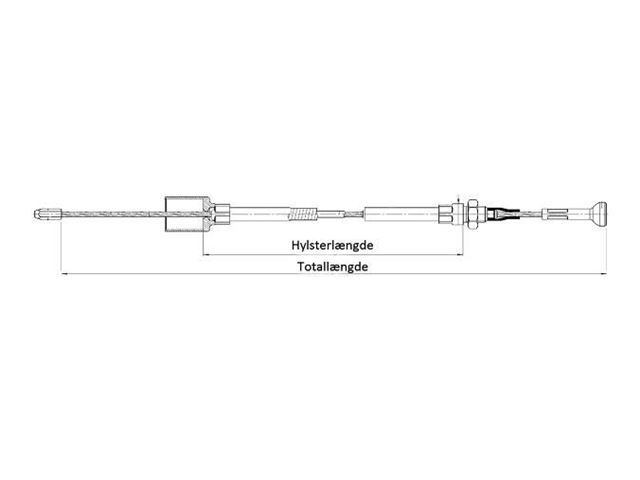 AL-KO Bremsekabel Euro Aksel  890/1086 mm. 