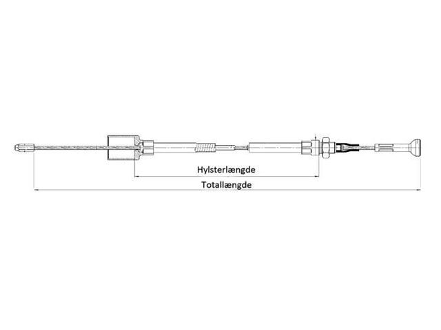 AL-KO Bremsekabel Euro Aksel 1130/1326 mm. 