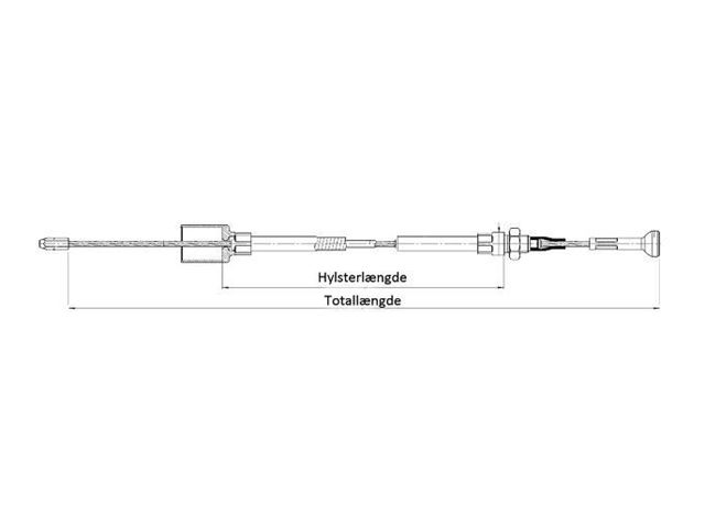 AL-KO Bremsekabel Euro Aksel 1620/1816 mm. 