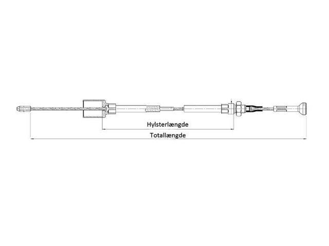 AL-KO Bremsekabel Euro Aksel 1430/1626 mm. 