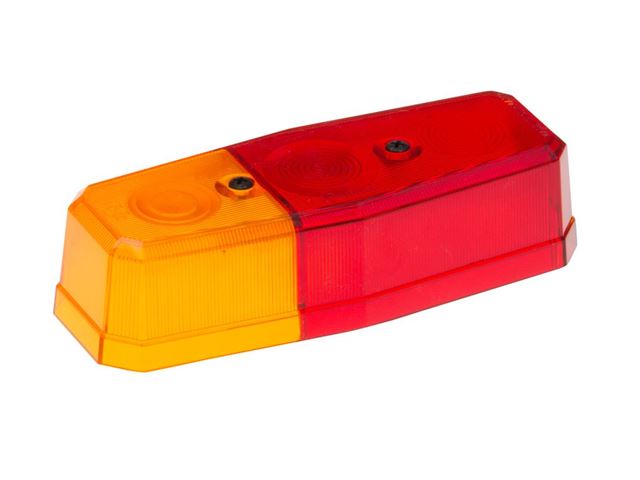 Baglygte glas Jokon H. & V. Mål 172x68 mm. UDGÅET 