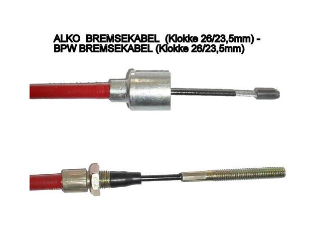 Bremsekabel AL-KO / BPW  530/740 mm.  