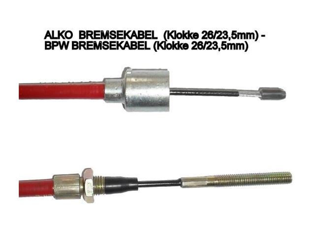 Bremsekabe AL-KO / BPW  l770/980 mm. 