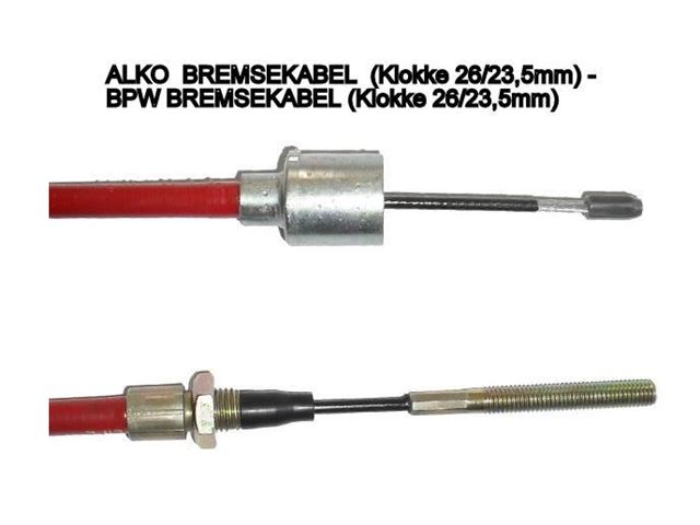 Bremsekabel  AL-KO / BPW  890/1100 mm. 
