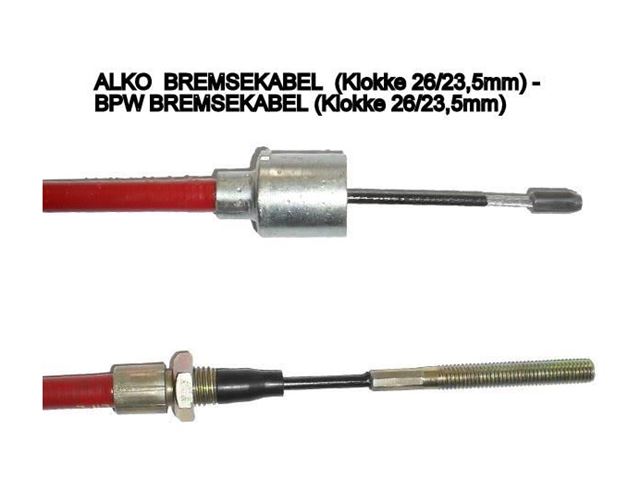 Bremsekabel AL-KO / BPW 1020/1230 mm. 