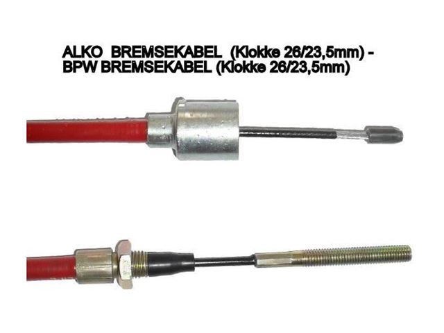 Bremsekabel AL-KO / BPW 1620/1830 mm. 