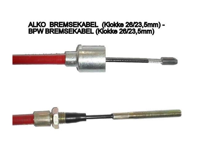 Bremsekabel AL-KO / BPW 1790/2000 mm. 