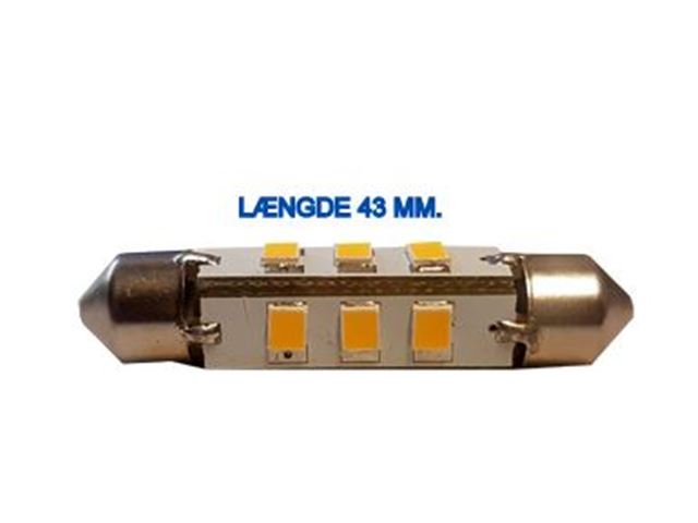 LED Pinol Pære. L. 43 mm. 0,8 W. 1 Stk. 