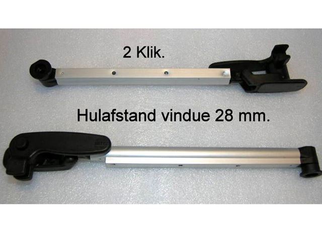 Vindues udskyder 400 mm. H. Og V. Rund. 2 Klik.