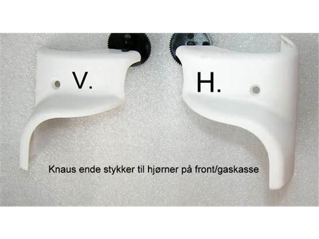 Ende stykke Knaus til hjørner på front/gaskasse V. og H.