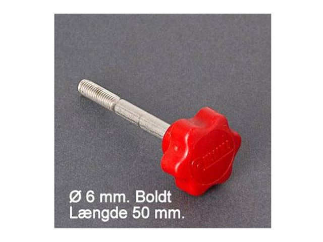 Fiamma spænde greb rød. Boldt. Ø 6 mm. L. 50 mm. 