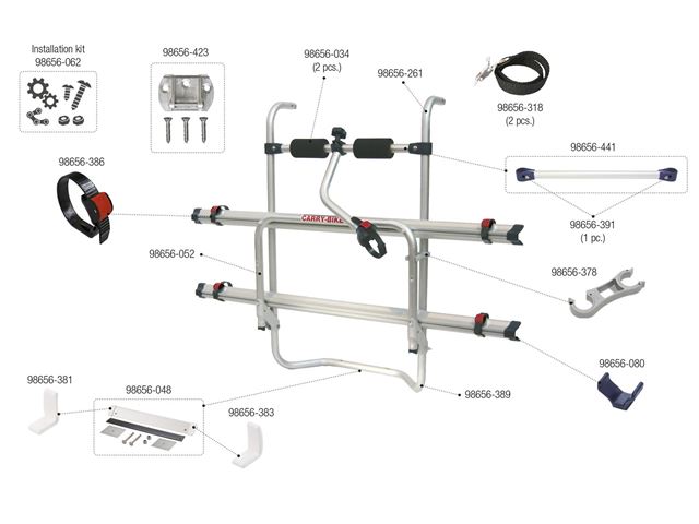 Fiamma Adapter kit til Hobby. Fra År. 2003.