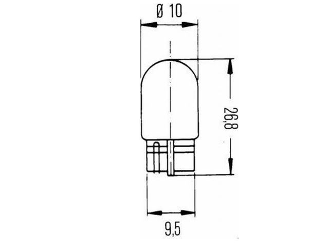 Frontlygte Hella til Hymer Grb.  Ø 30 mm. 