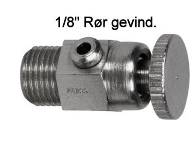 ALDE udluftnings nippel 1/8" Rør gevind.